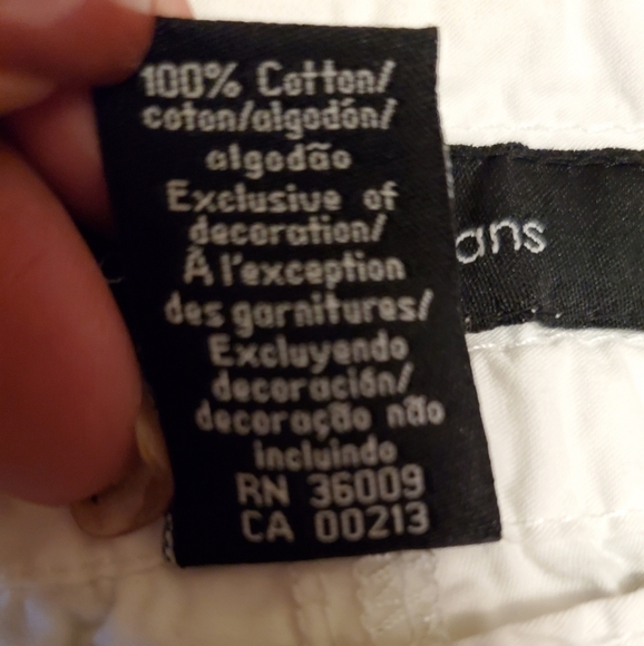 Calvin Klein Women's Capri White Jeans - Picture 5 of 9